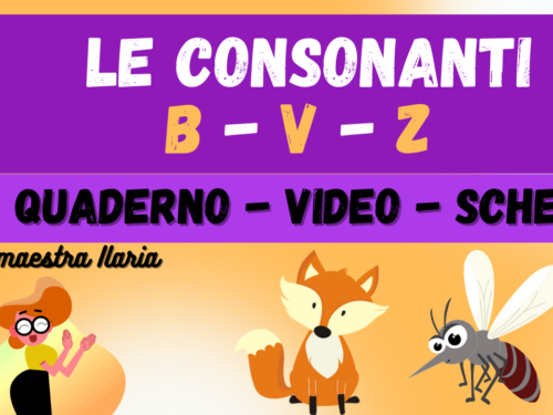 Le consonanti B – V – Z