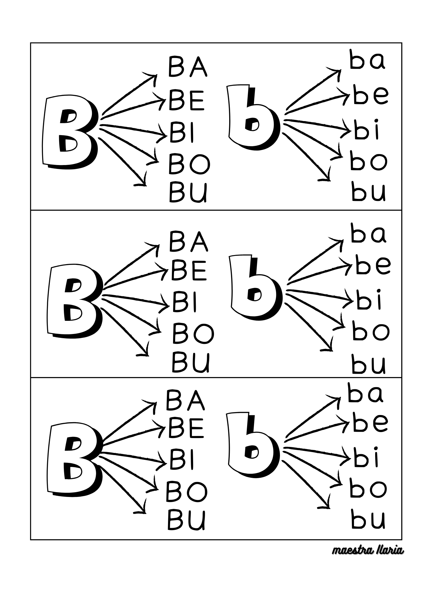 Le Consonanti B - V - Z - Maestra Ilaria