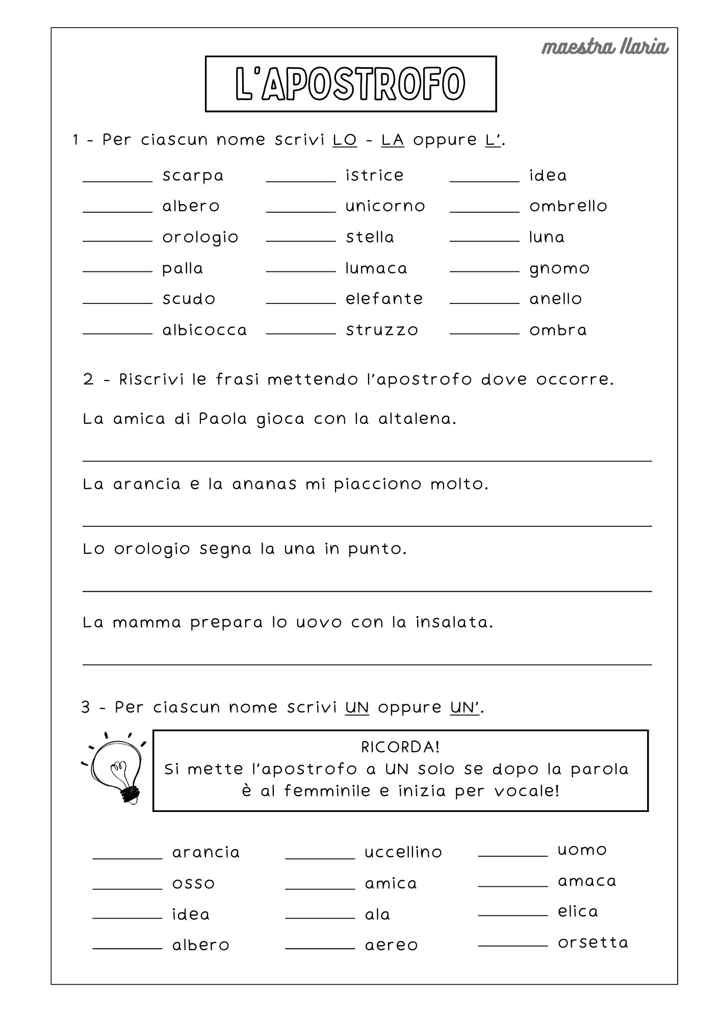 parole con un con apostrofo
