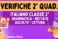 Verifiche fine secondo quadrimestre - classe seconda
