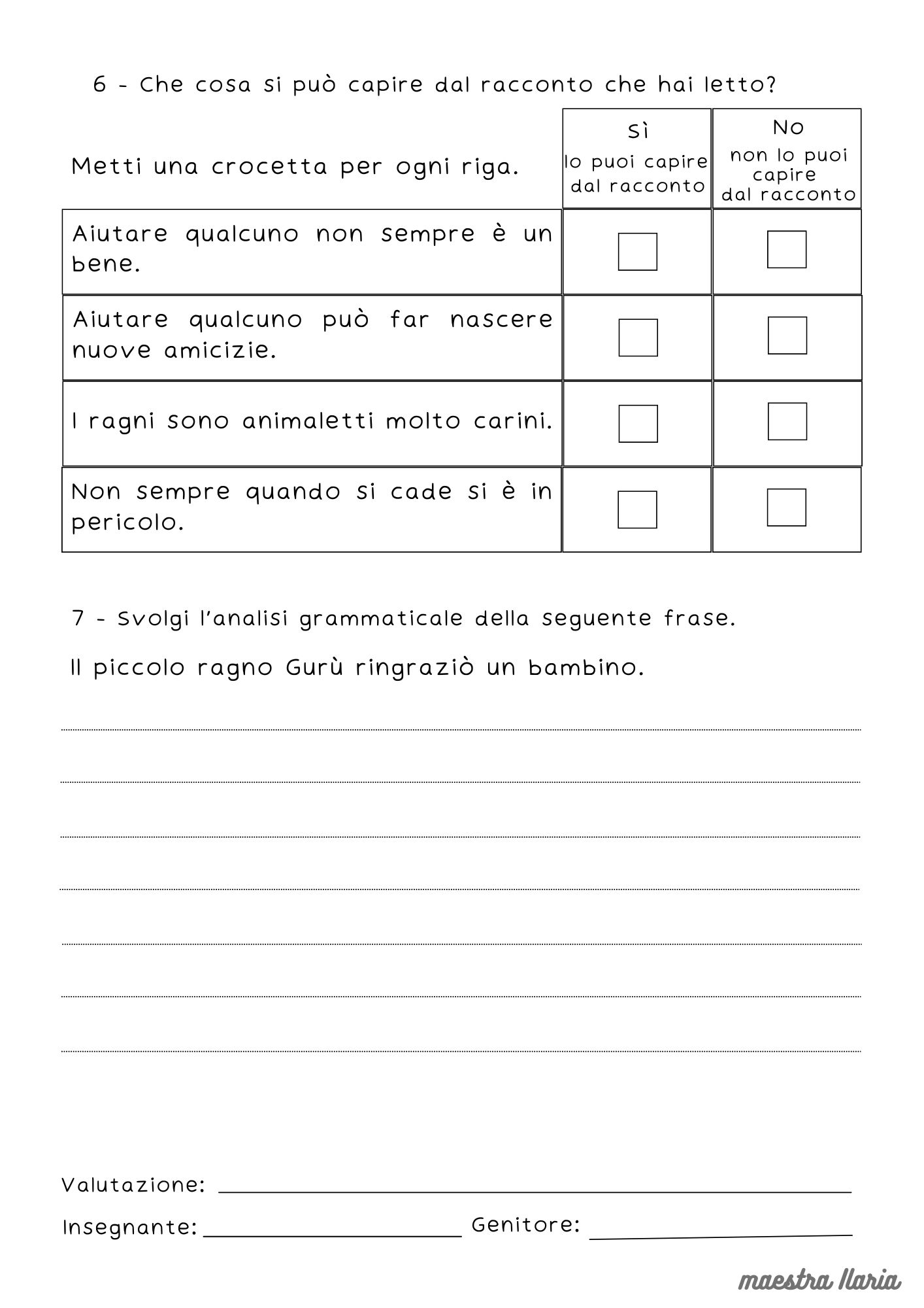 Verifica2 Verifiche fine secondo quadrimestre - classe seconda - maestra Ilaria